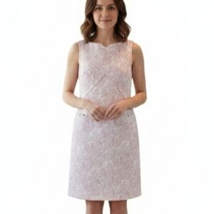 Victoria Beckham For Target Limited Release Pink Jacquard Sleeveless Dress XS